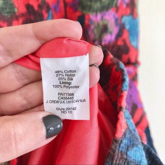 J. Crew Silk Blend Floral Sheath Dress - Picture 6 of 6